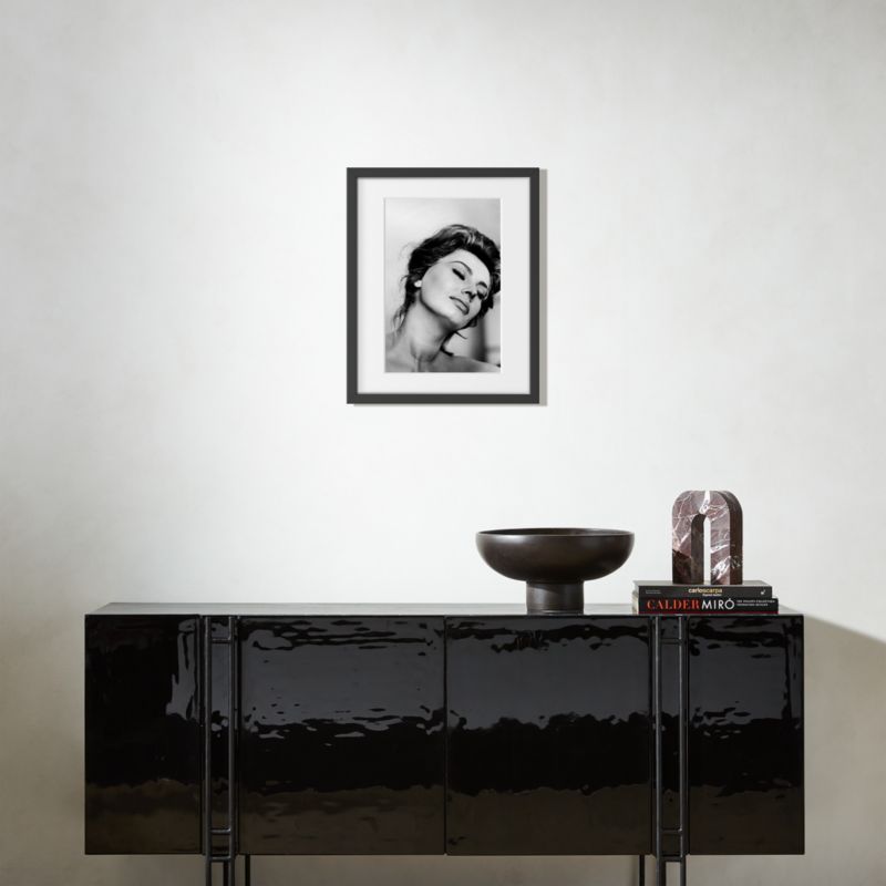 'Sophia Loren Relaxes, 1961' Photographic Print in Black Frame 17.75"x21.75" - image 3 of 7