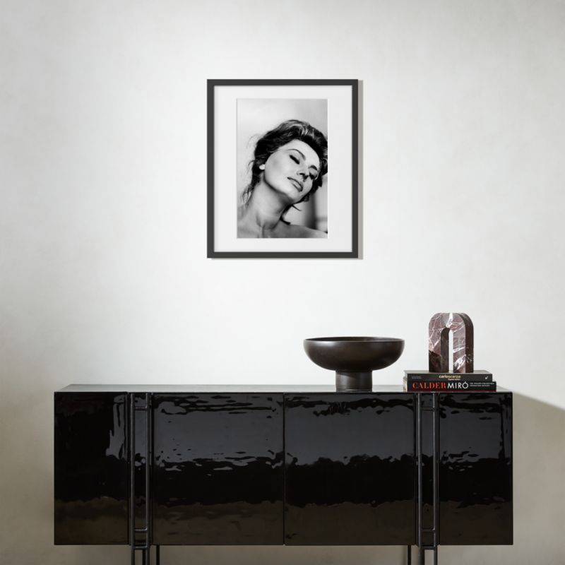 'Sophia Loren Relaxes, 1961' Photographic Print in Black Frame 21.75"x25.75" - image 3 of 7