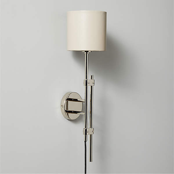 brushed nickel wall sconce