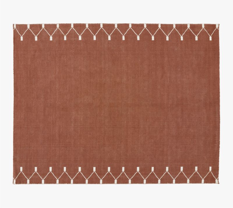 Sorena Warm White and Sienna Brown Indoor/Outdoor Reversible