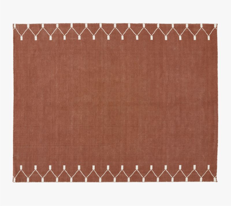 Sorena Warm White and Sienna Brown Indoor/Outdoor Reversible ...