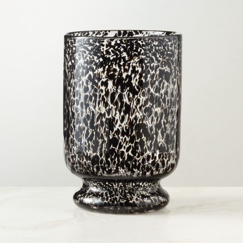 View Speck Glass Hurricane Candle Holder Small details