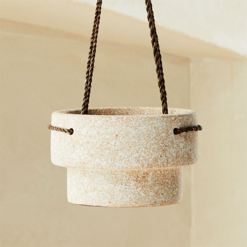 Speckled Hanging Planter Reviews Cb2