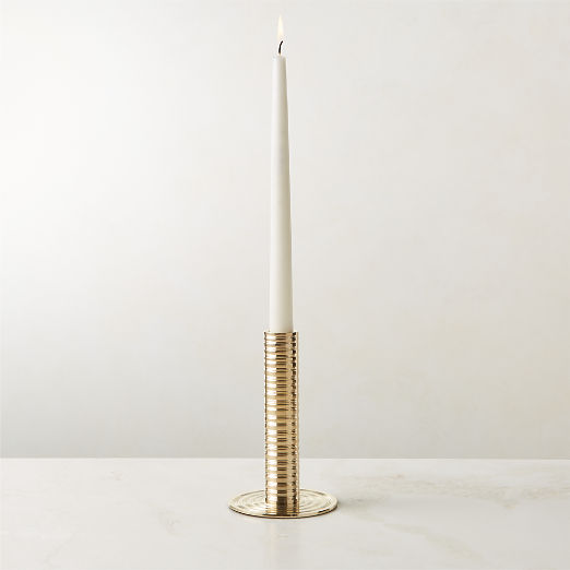 Spencer Brass Taper Candle Holder Medium