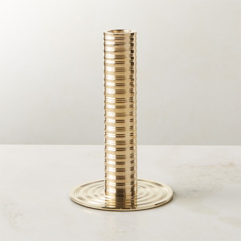 Spencer Brass Taper Candle Holder Medium - image 2 of 14