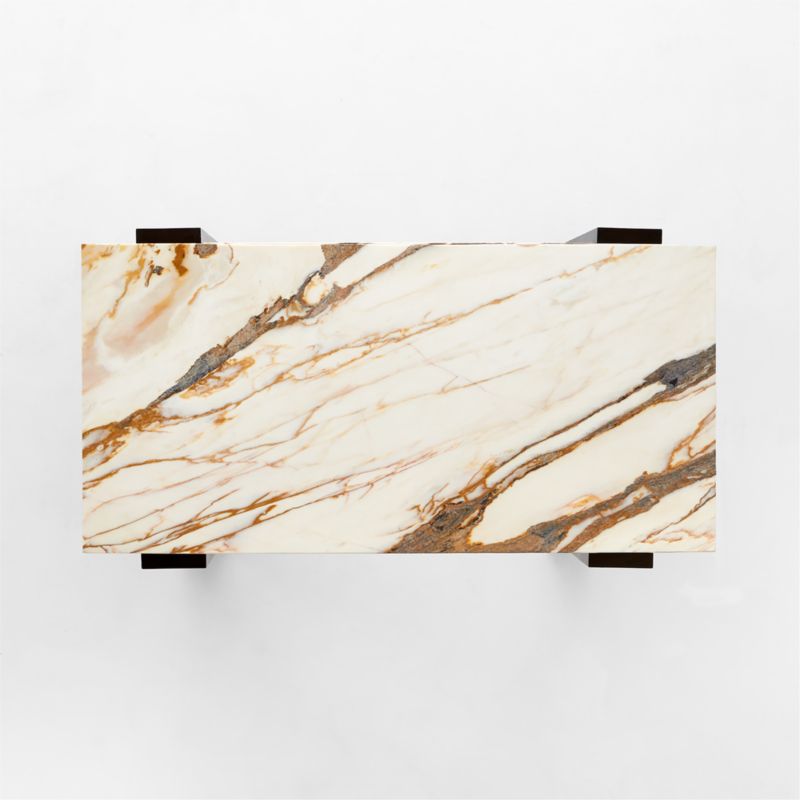 Spesso 2-Drawer Marble Desk - image 10 of 11