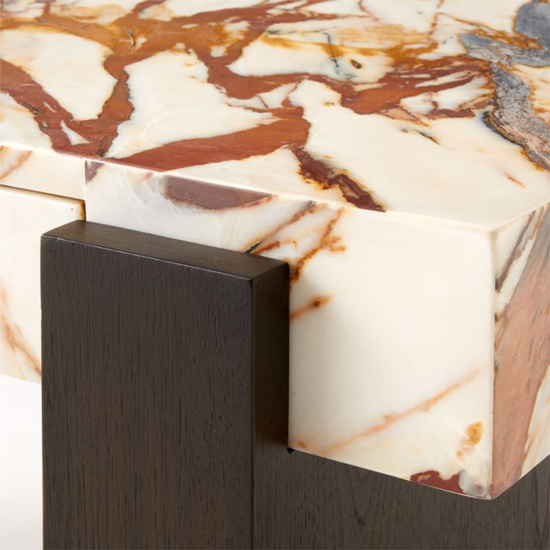 Spesso 2-Drawer Marble Desk - image 9 of 11