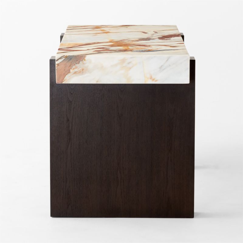 Spesso 2-Drawer Marble Desk - image 7 of 11