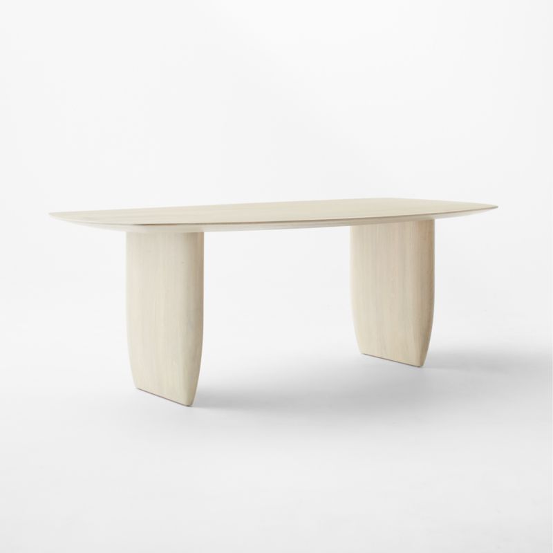 Spigolo 84" Bleached Oak Dining Table by goop - image 4 of 9