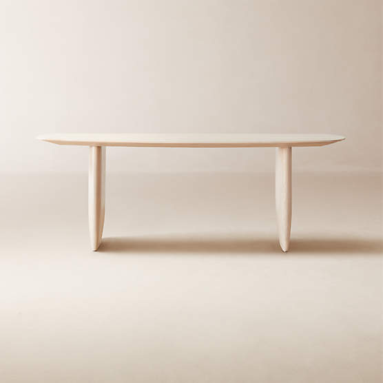 Spigolo Bleached Oak Dining Table 84" by goop