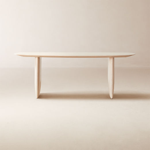 Spigolo 84" Bleached Oak Dining Table by goop