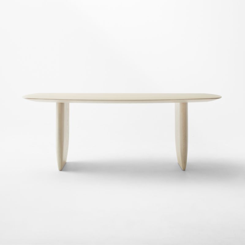 Spigolo 84" Bleached Oak Dining Table by goop - image 3 of 9