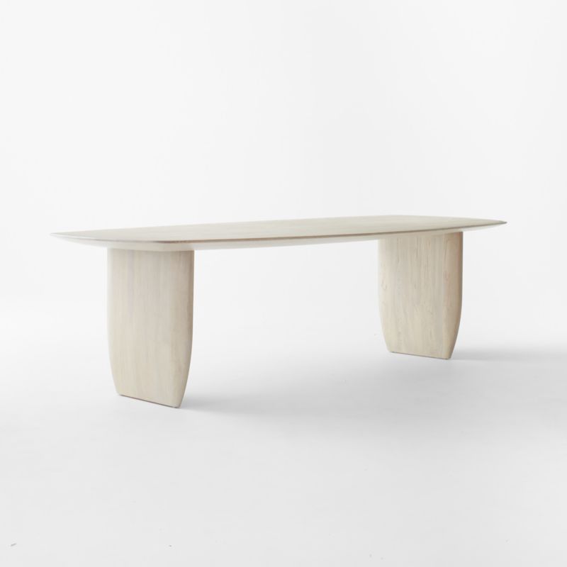 Spigolo 107" Bleached Oak Dining Table by goop - image 6 of 12