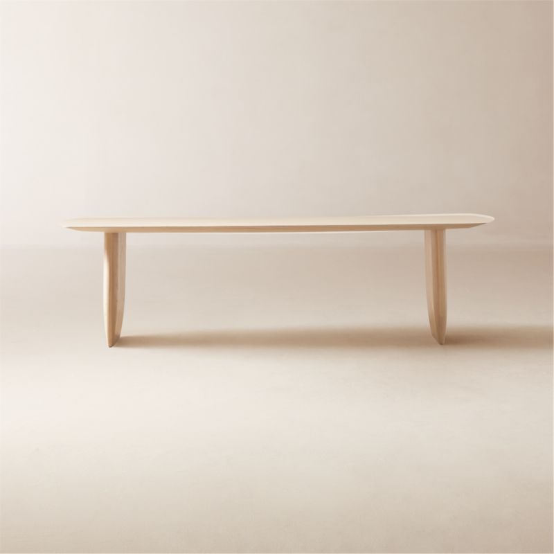 Spigolo 107" Bleached Oak Dining Table by goop - image 0 of 12