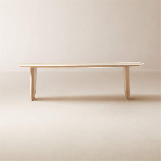 Spigolo Bleached Oak Dining Table 107.5" by goop