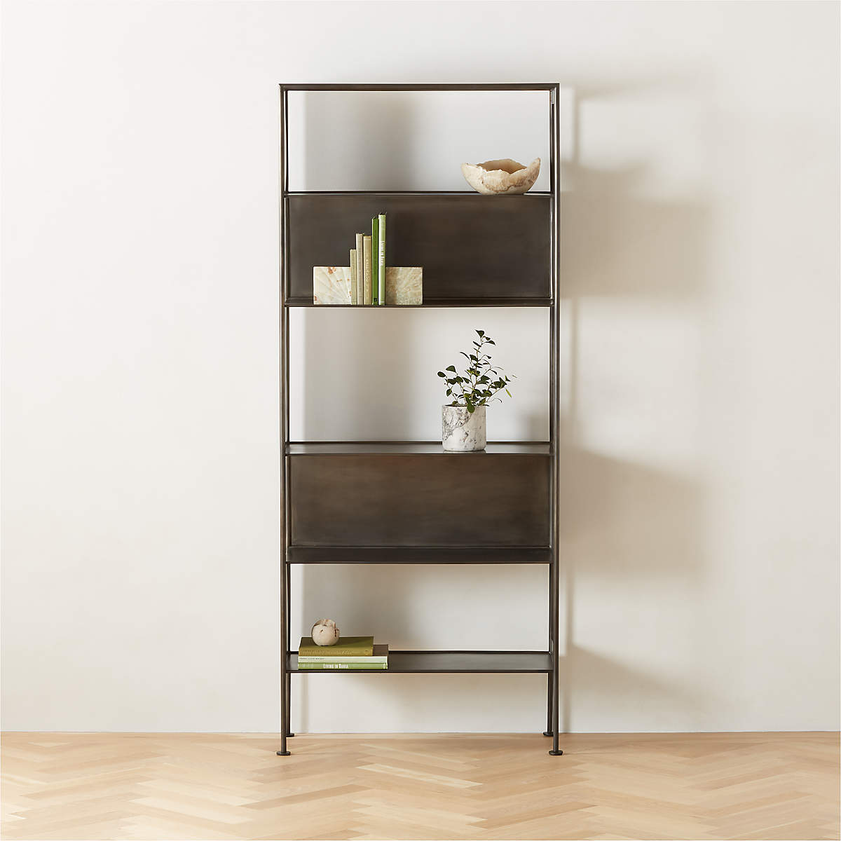 Spule Modern Metal Bookcase 95'' + Reviews CB2