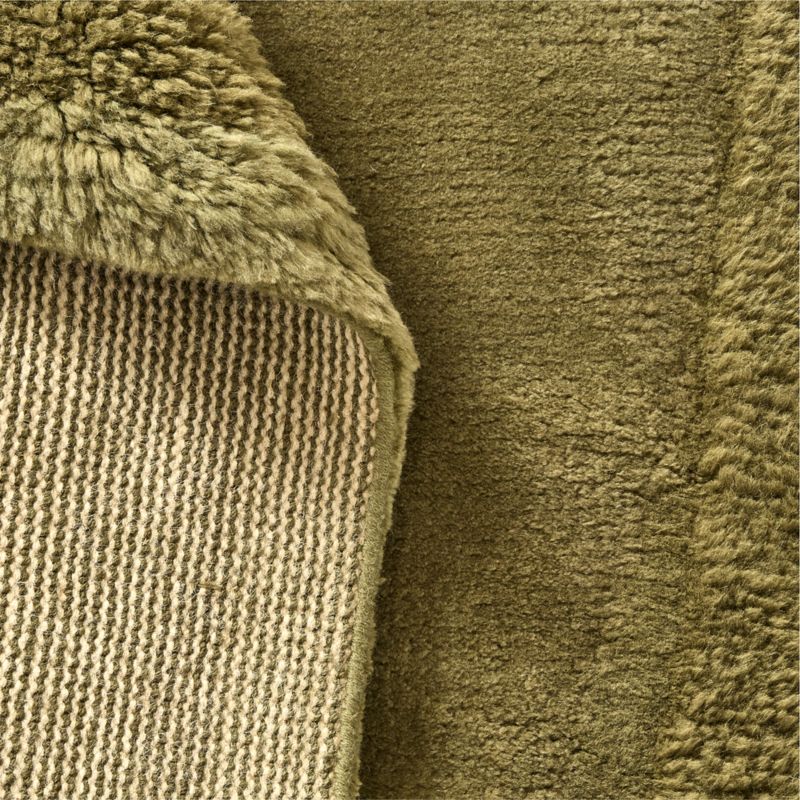 St. Mary Hand-Knotted Olive Green New Zealand Wool Area Rug 8'x10' by Casa Dean by Swizz Beatz - image 3 of 4