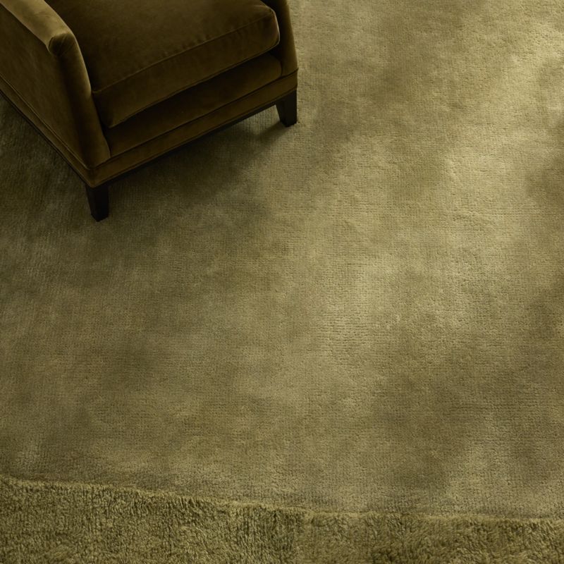 St. Mary Hand-Knotted Olive Green New Zealand Wool Area Rug 8'x10' by Casa Dean by Swizz Beatz - image 2 of 4