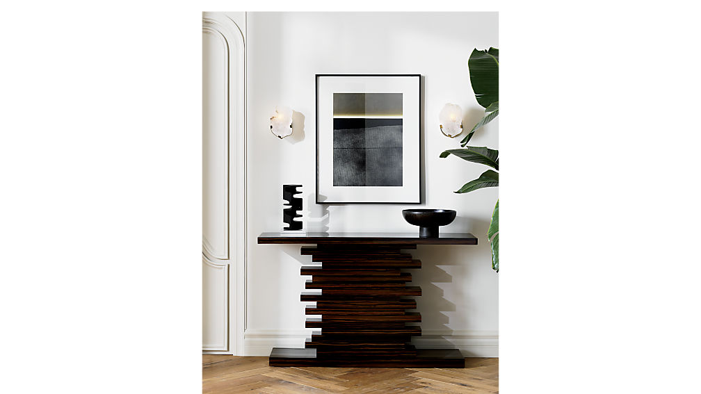 Stack Hi-Gloss Wood Console Table - Image 3 of 8
