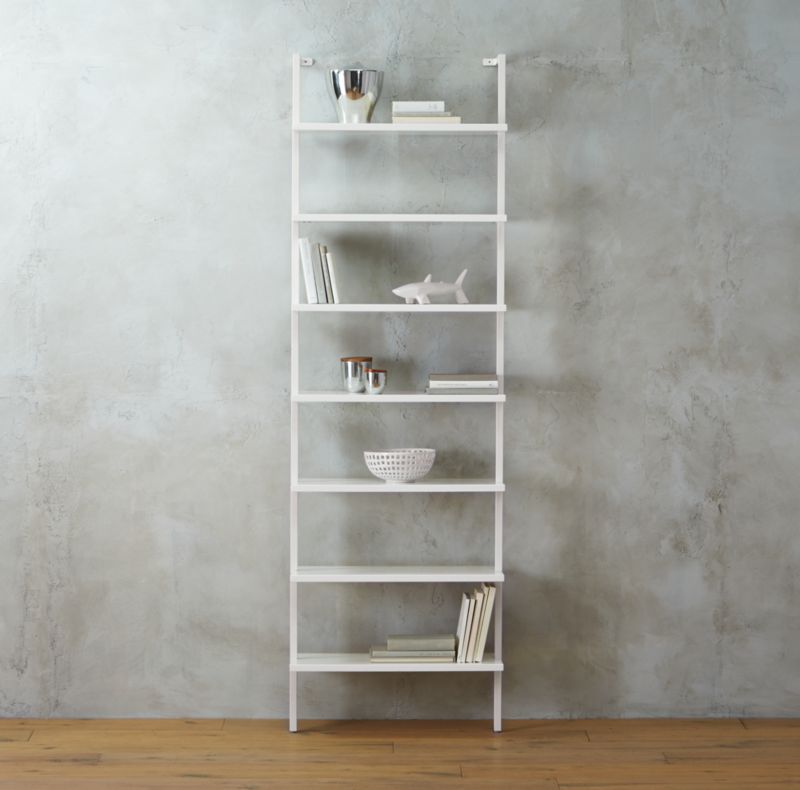 Stairway White Ladder Bookcase Reviews Cb2 Canada