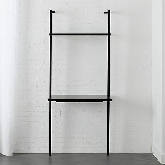 Stairway Black Wall Mounted Bookcase, Cb2 Stairway Bookcase Black