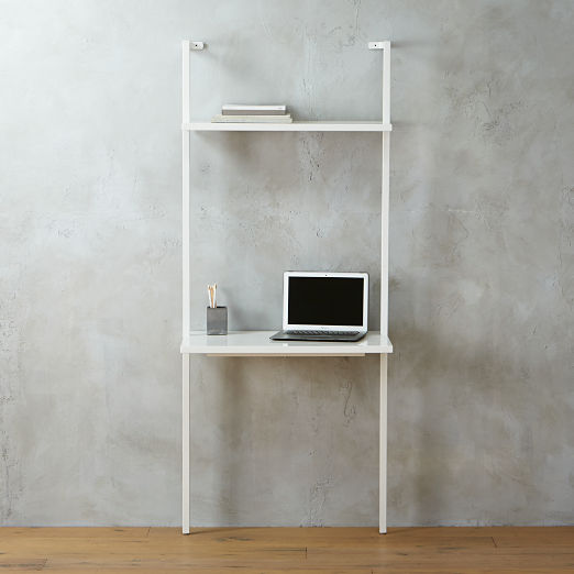 High Gloss Furniture Cb2 Stairway White 72 5 Desk