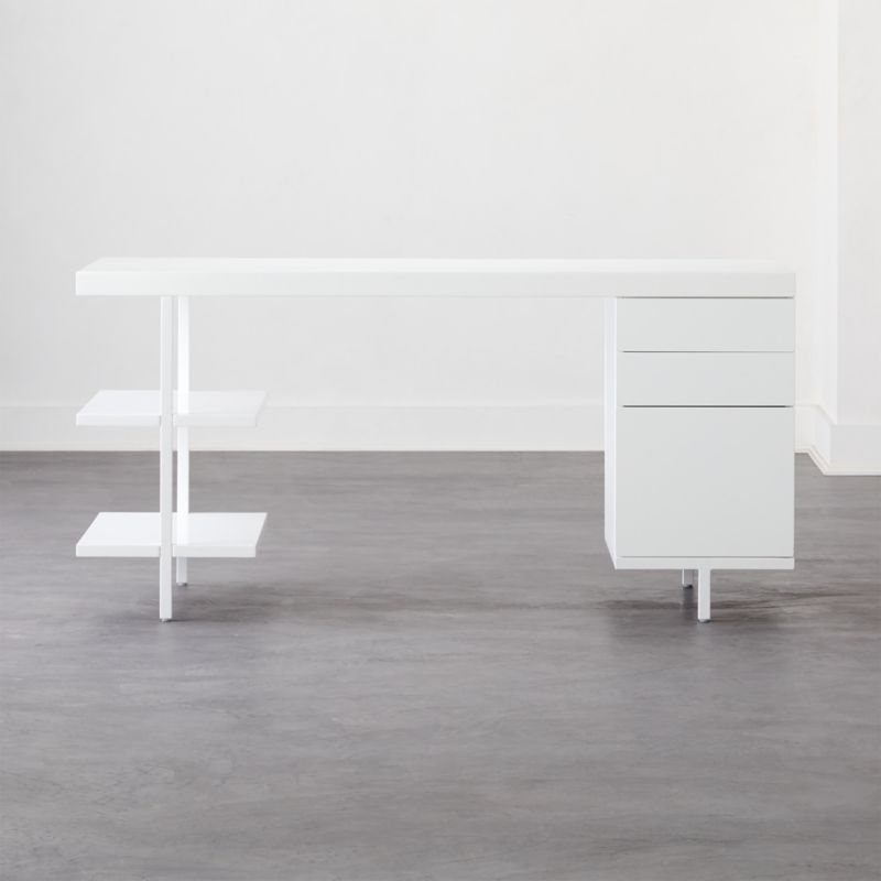 White Desks Cb2