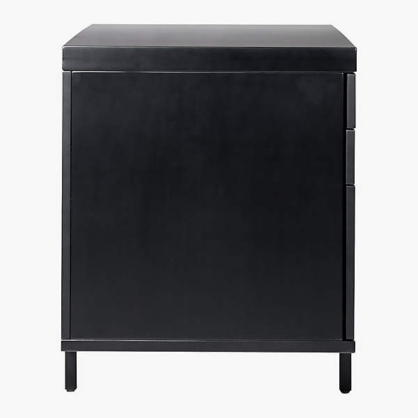 Stairway Modern 6-Drawer Black Wood Desk + Reviews | CB2