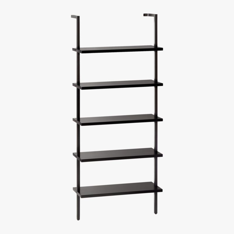 Stairway 72.5" Black Metal Wall Mount Bookcase - image 4 of 6