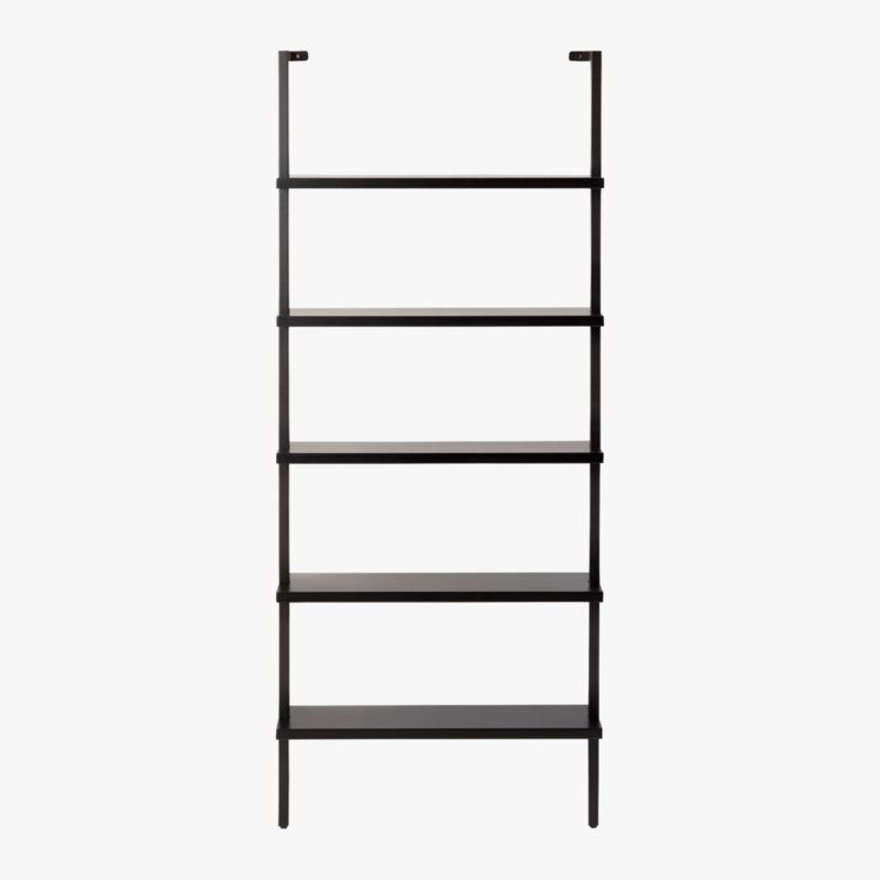 Stairway 72.5" Black Metal Wall Mount Bookcase - image 3 of 6