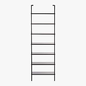 Ponte Black Metal Wall Mount Bookshelf Tall