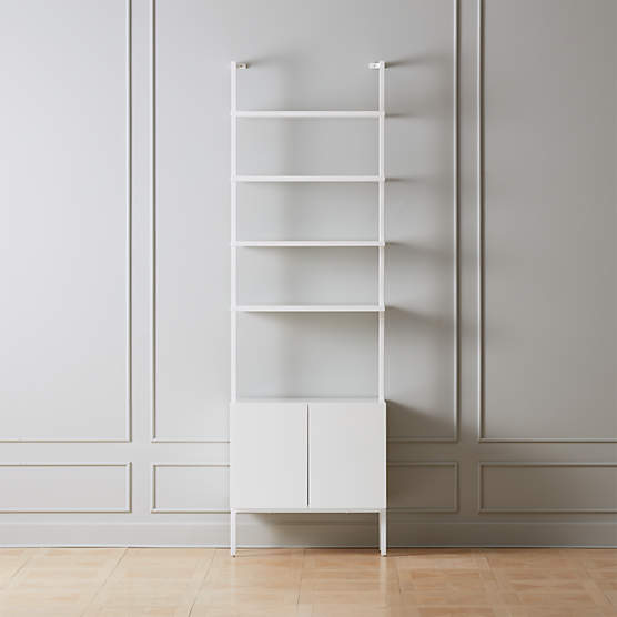 Cb2 White Shelves Flash S 54 Off, Stairway Black Wall Mounted Bookcase 96 Height