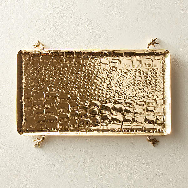 Gold serving platter hotsell