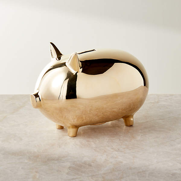 Stanley Brass Piggy Bank