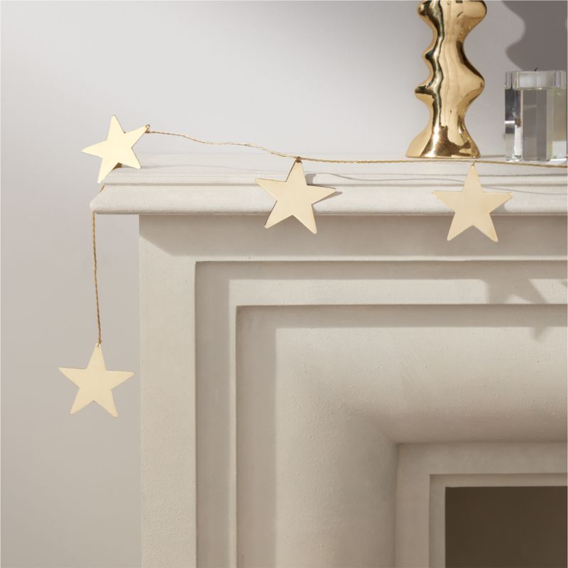 Brass Star Garland - image 0 of 2