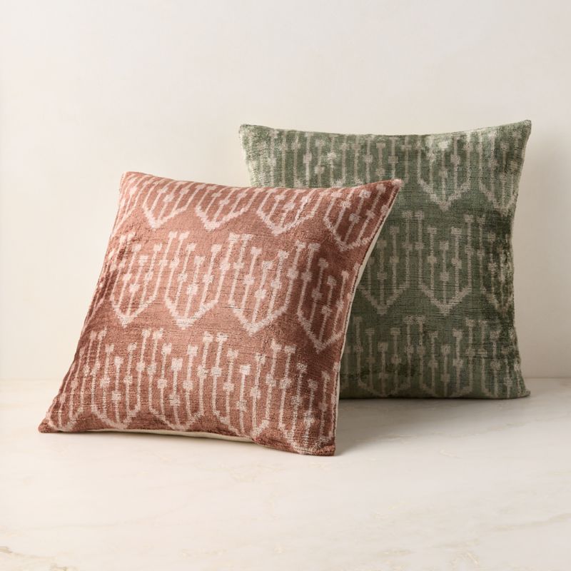Starla Brown Turkish Silk Throw Pillow with Down-Alternative Insert 20"x20" - image 4 of 5