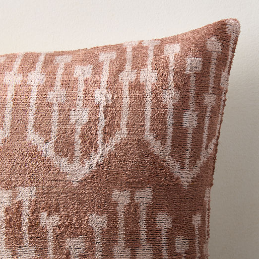 Starla Brown Turkish Silk Throw Pillow 20"x20"