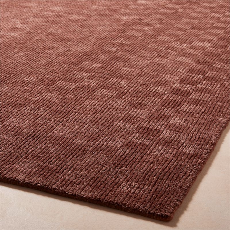 Stassi Sienna Brown Check New Zealand Wool and Jute Area Rug 6'x9' - image 3 of 4