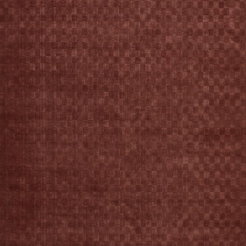 Stassi Sienna Brown Check New Zealand Wool and Jute Rug Swatch 12"x12" - image 0 of 3