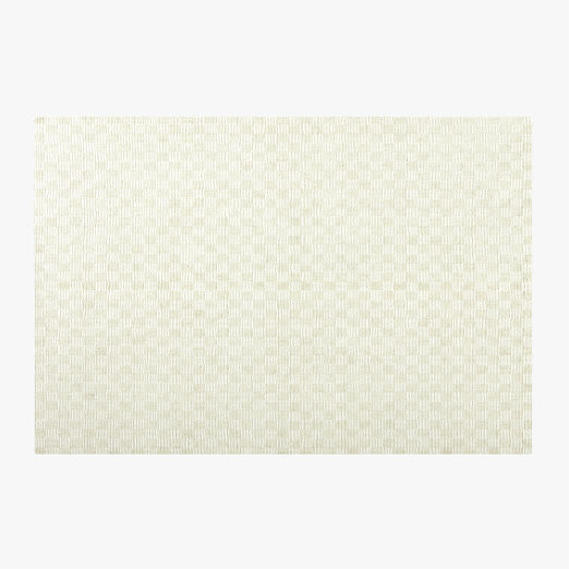 Stassi Warm White Check New Zealand Wool and Jute Area Rug 6'x9'