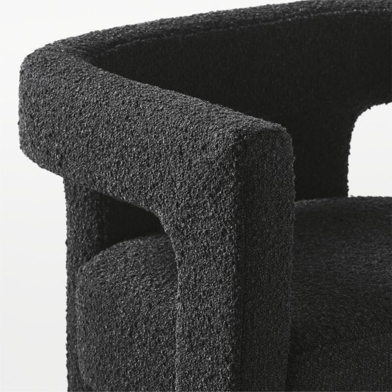 Stature Green Boucle Dining Armchair