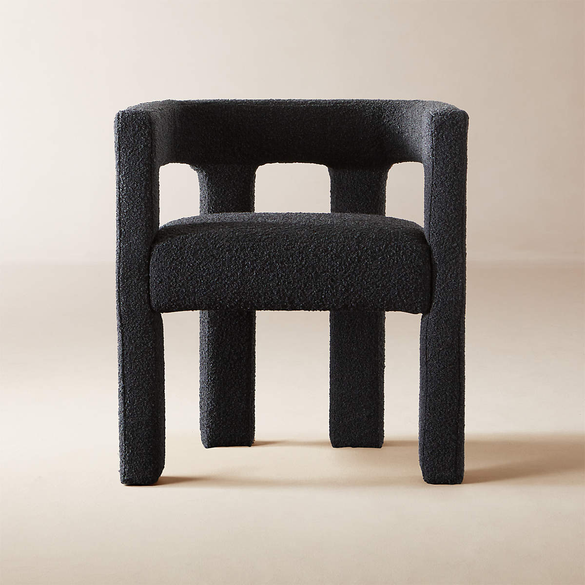 Stature Black Dining Armchair + Reviews | CB2