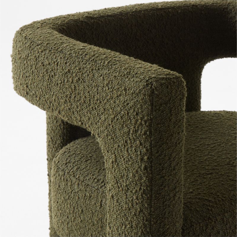 Stature Green Boucle Dining Armchair - image 9 of 10