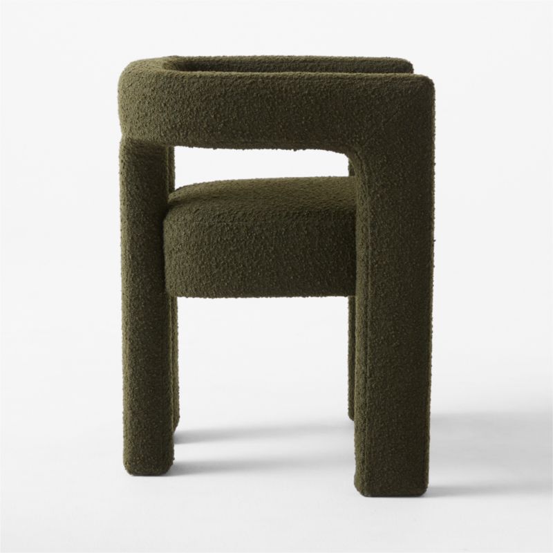 Stature Green Boucle Dining Armchair - image 7 of 10