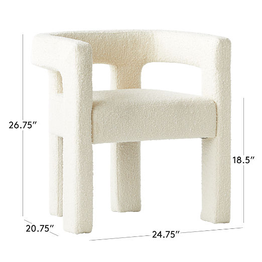 Stature Ivory Dining Armchair