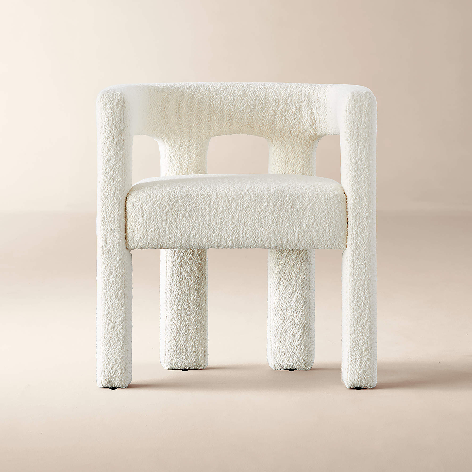 Stature Ivory Dining Armchair + Reviews CB2 Canada