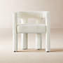 View Stature Ivory Dining Armchair - image 1 of 12