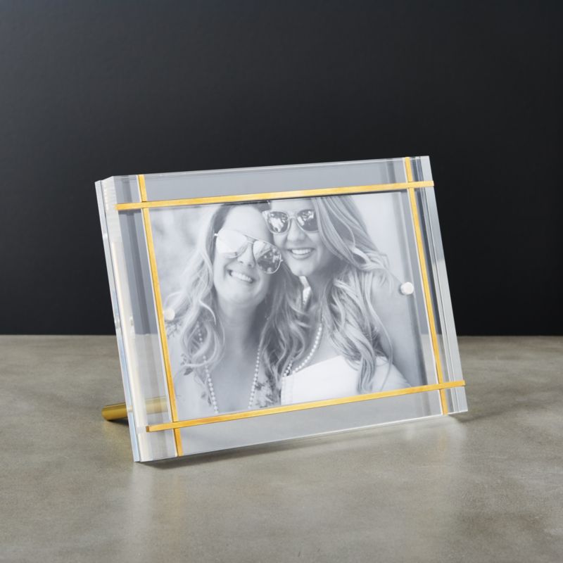 Stella Brass Inlay Acrylic Photo Frame 