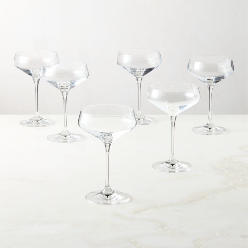 Stella Coupe Glasses Set of 6 - image 2 of 4
