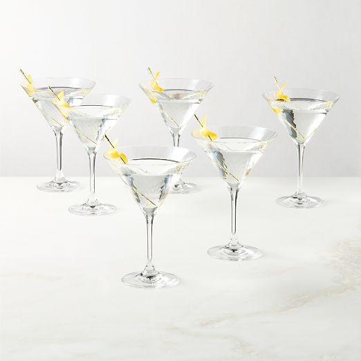 Stella Optic Martini Glasses Set of 6